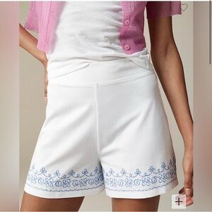 J Crew Maryam Nasir Zahed Embroidered shorts